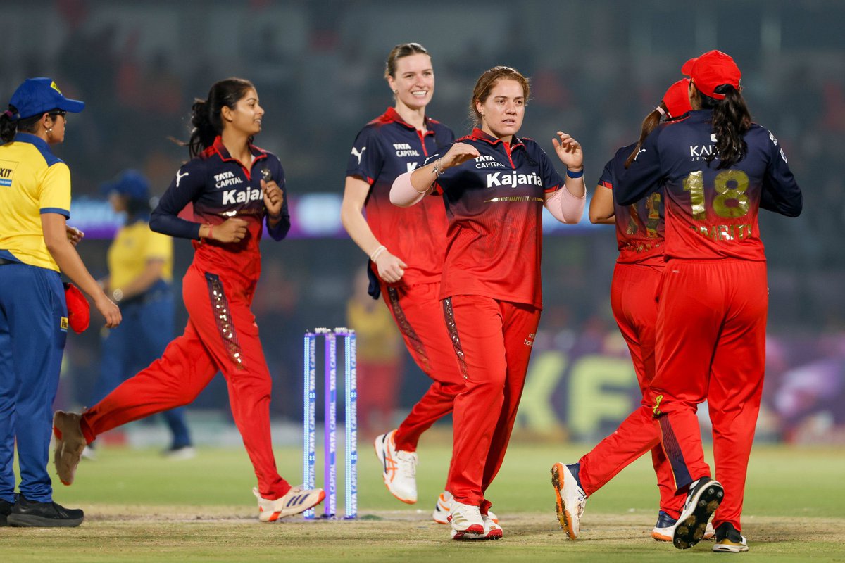 Royal Challengers Bengaluru clinch the WPL title 🏆
RCB Women successfully chased a big target in the WPL Final, delivering a composed performance under pressure to seal the championship.
A landmark win in the Women’s Premier League season. 👏🔥
#WPLFinal #RCBvsDC #WPLChampions