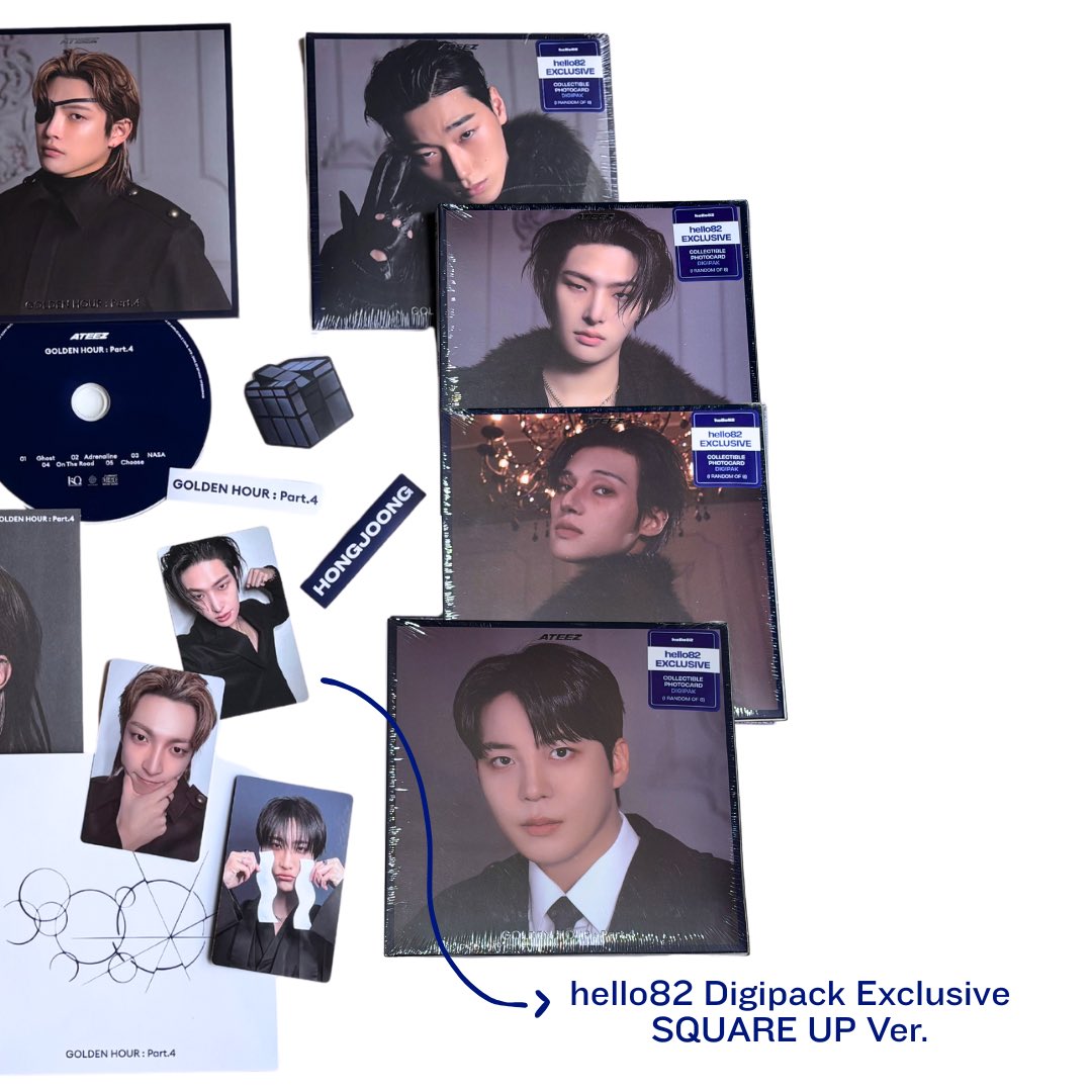 hello82official's tweet photo. ATINY, this isn't rocket science... 👨‍🚀
Swipe to see the goods and Choose your favorite ATEEZ Exclusive Album!

AVAILABLE NOW ⬇️
🔗 https://t.co/BFwynTBa08 

@ATEEZofficial
#ATEEZ #에이티즈 #GOLDENHOUR #GOLDENHOUR_Part4 #Adrenaline #hello82 https://t.co/AeghMtLWDg