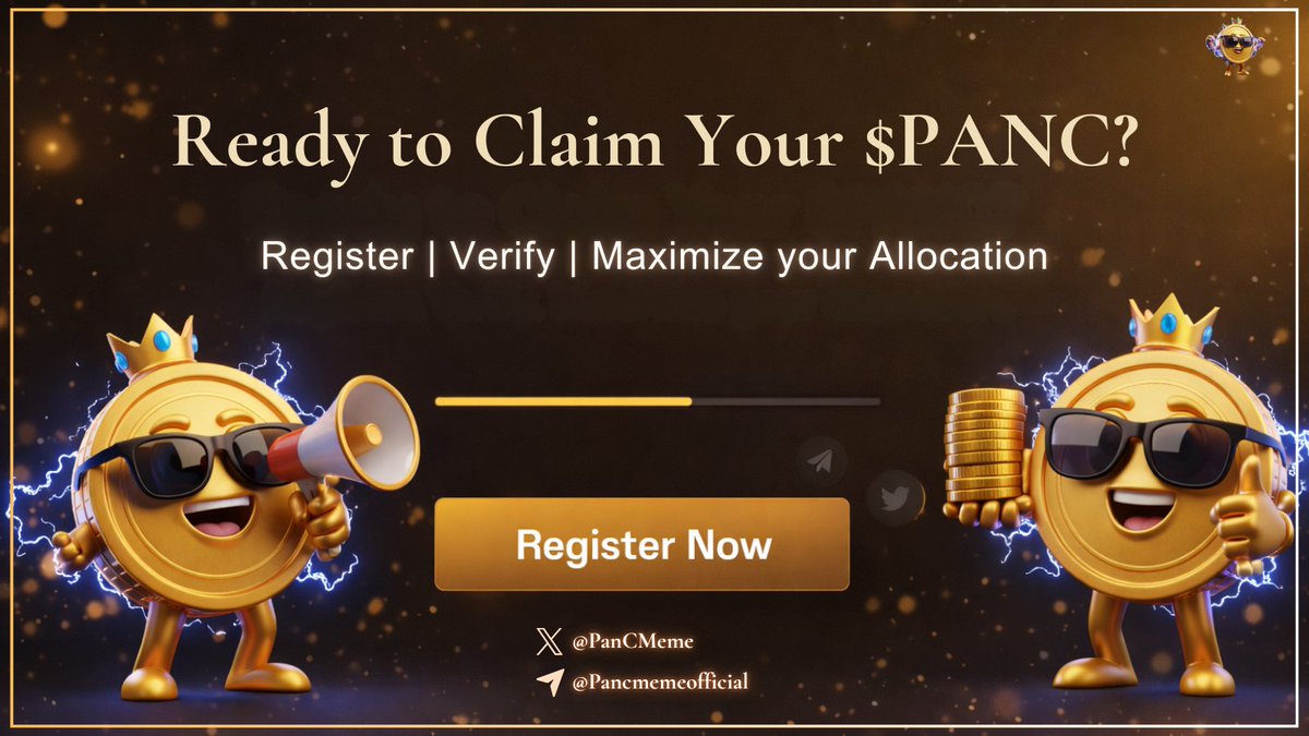 PanCMeme's tweet image. Momentum favors the prepared. Don’t watch from the sidelines while others claim.
Register, verify, and stay active to maximize your allocation.

#PANC #Airdrop #CryptoAirdrop #Memecoins #Web3 #CryptoCommunity

🚀 Register Now - panc.world