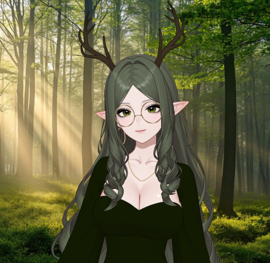 XxMsPanicxX's tweet photo. Debuted the #LizMetaCustomizableVtuber tonight and omg I am in LOVE with her. Super close to my OC๐๐ฆ #ENVtuber #streamer #twitchaffiliate #druid #panicpost https://t.co/PJURhLjeFn