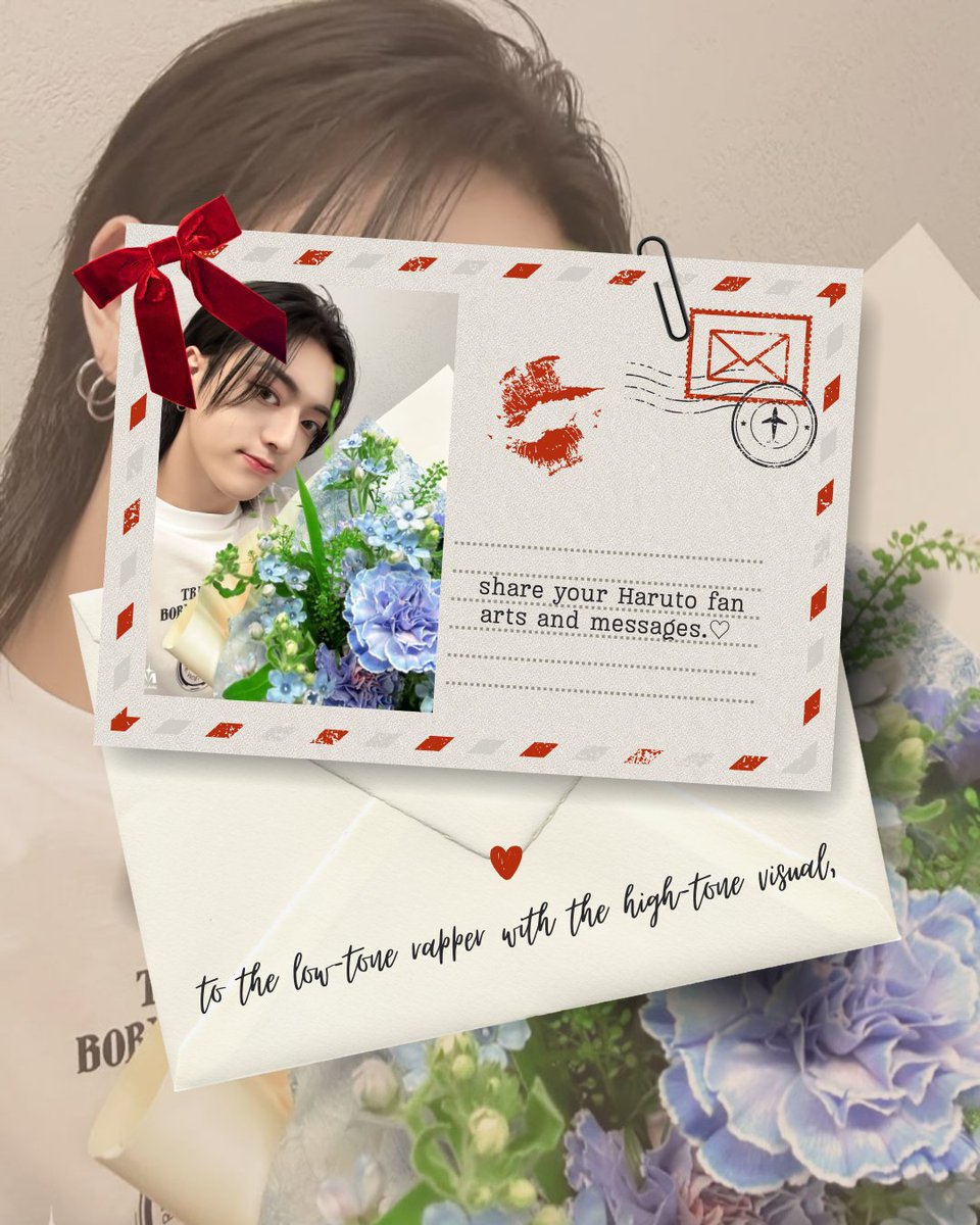 A collection of love for Haruto 🌸

PH Harus, send your letters and fanarts and be part of this special project for the concert 💌

Check the link for guidelines:
🔗tinyurl.com/LettersToHRT

#TREASURE_PulseOnMNL
#Hiyas_Pilipinas #TREASURE #트레저