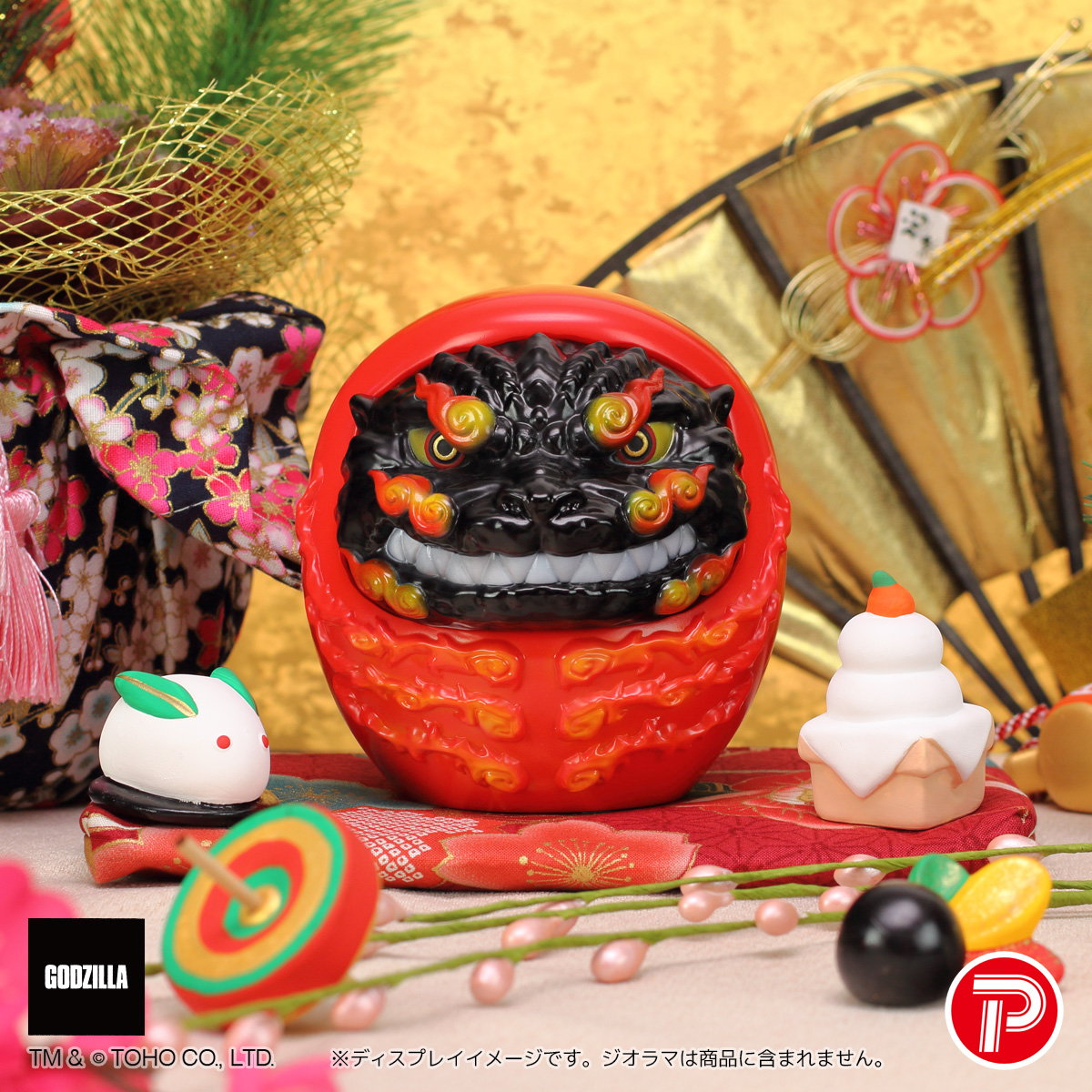 GODZILLA VINYL ART』達磨GODZILLA ゴジラ1995 赤（Frog Tree