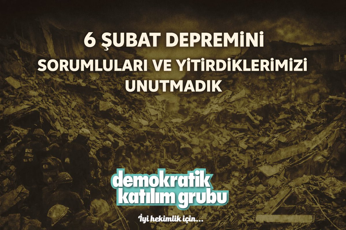 6 Şubat’ı unutmadık.
Bu büyük yıkım yalnızca bir deprem değil; bilimin, kamusal sorumluluğun ve yaşam hakkının yok sayılmasının sonucudur. Kaybettiğimiz meslektaşlarımızı, sağlık çalışanlarını ve vatandaşlarımızı saygıyla anıyor, sorumluların hesap vermesi ve benzer acıların bir