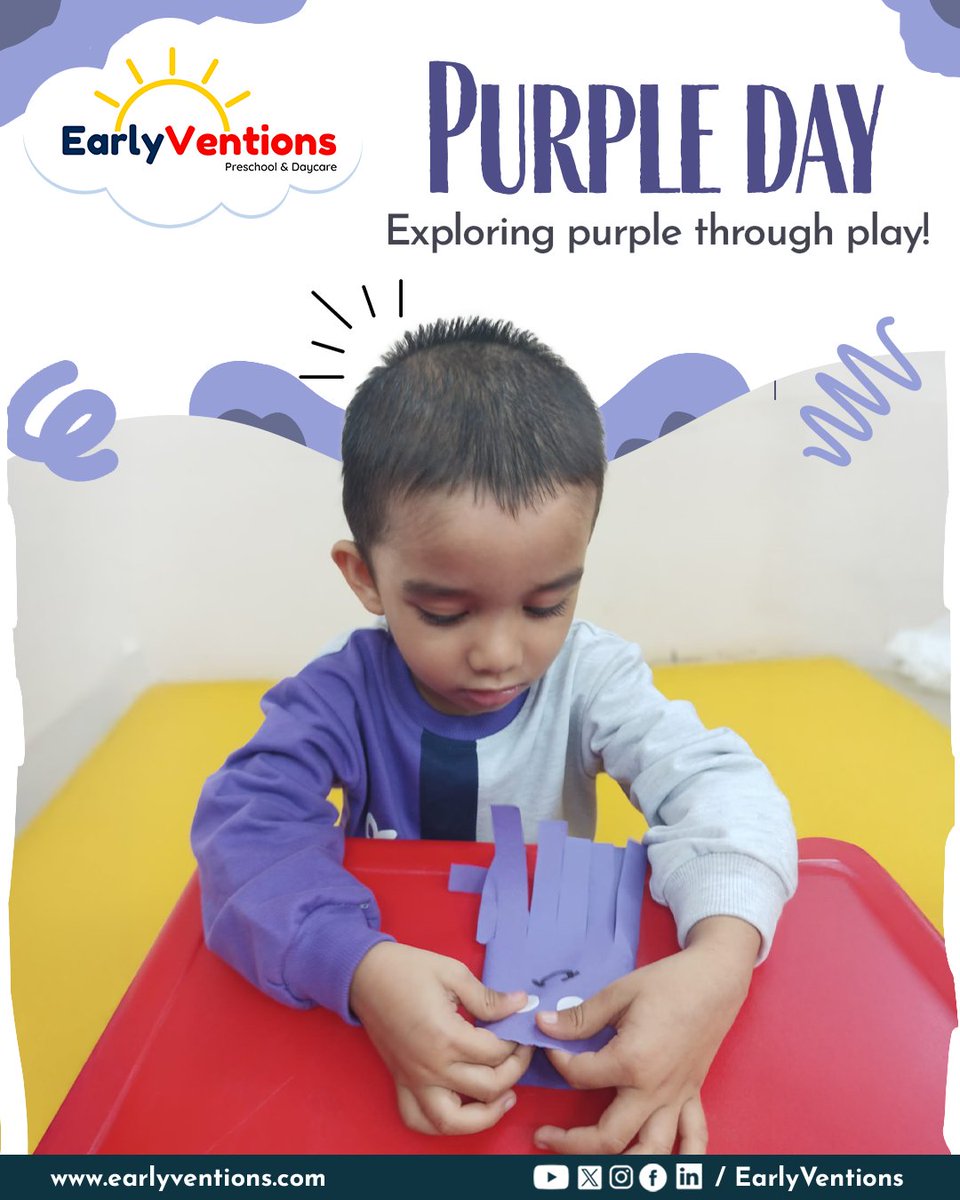 EarlyVentions's tweet photo. A splash of purple in our classrooms, where learning, creativity, and fun came together beautifully. https://t.co/VOwcK1apUG