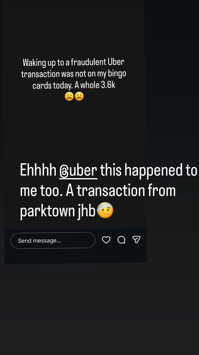 msfil_way's tweet photo. Woke up to a fraudulent @Uber transaction this morning and now I’m seeing more people complaining about the same… https://t.co/JEqETofKwl