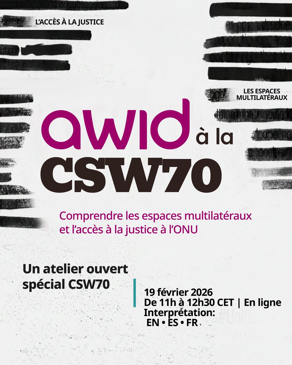 AWID en français tweet media