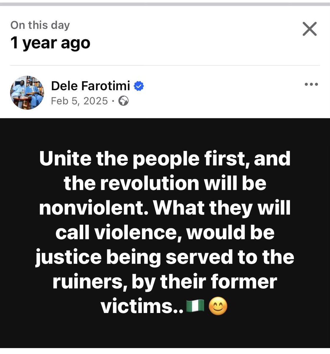 DeleFarotimi's tweet photo. How do you unite a people who are determined to be asunder?🇳🇬🤔 https://t.co/ACBvqvW3ee