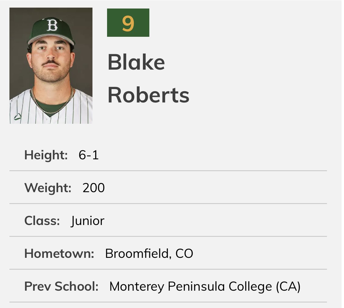 MPCBaseball's tweet image. Good luck to former Lobo @BlakeRobe9 at Oklahoma Baptist University. #mpcbaseball #lobosbaseballalumni