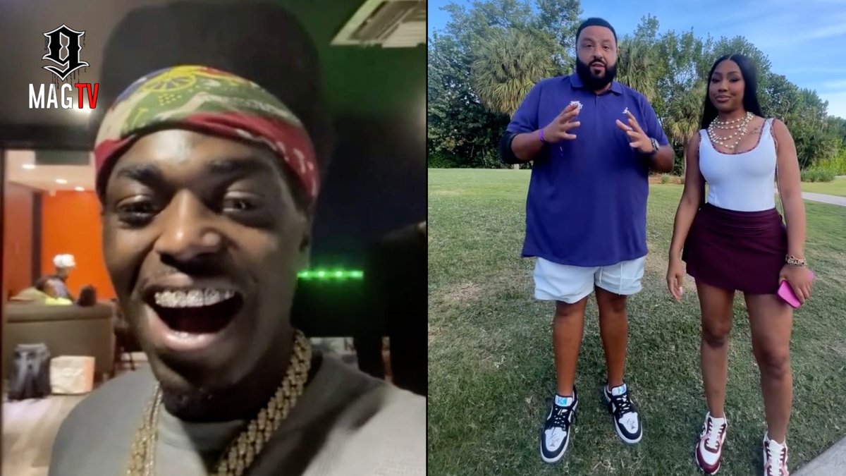 BlackInkChi's tweet image. SEE VIDEO HERE: youtu.be/OTfNsI8Qtn4

"Run Him Out" Kodak Black Shades DJ Khaled &amp;amp; Yung Miami While Considering All Florida Tour! 🎤

#kodakblack #djkhaled #yungmiami