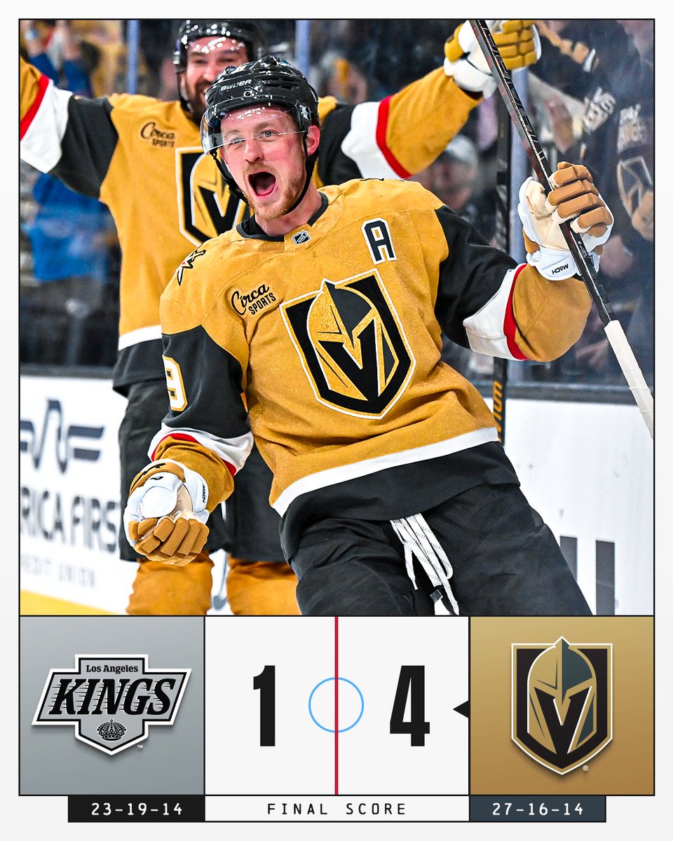 The <a href="/GoldenKnights/">Vegas Golden Knights</a> showed up tonight! ⚔️