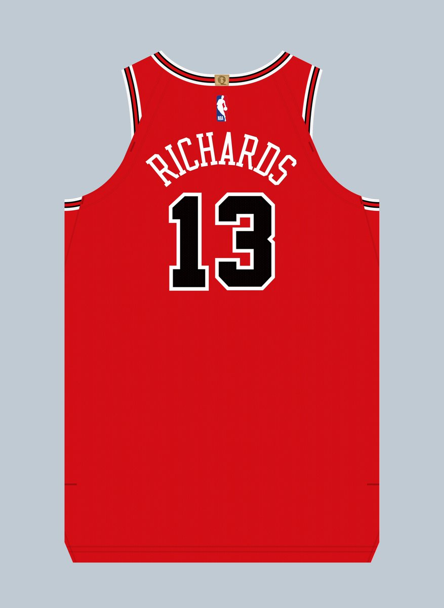 EtienneCatalan's tweet photo. Nick Richards (@iamnickrichards) will wear No. 13 for the #Bulls. Number last worn by Kevin Huerter in 2026. #NBA https://t.co/4W5jyXKMkN
