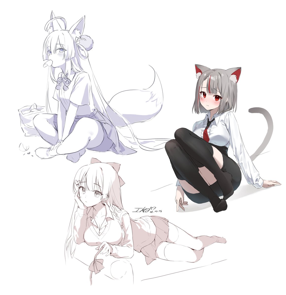 ika8203's tweet image. #shibuki_art #shiroart #_hinart 
연습