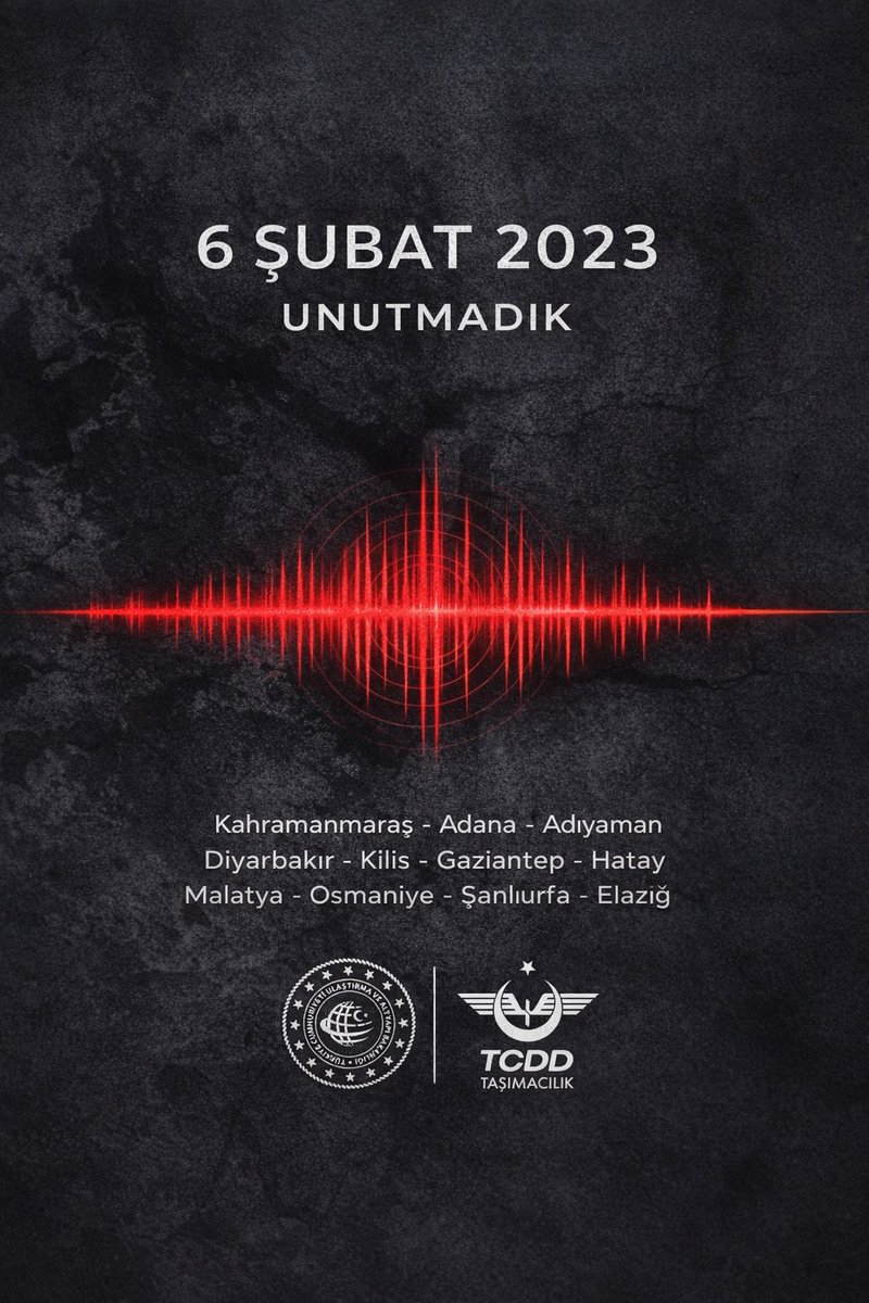 Yaşanan acıyı unutmadık.
Ülkemizi derinden etkileyen depremlerde hayatını kaybeden vatandaşlarımızı rahmetle anıyor,
yakınlarına ve aziz milletimize başsağlığı diliyoruz.