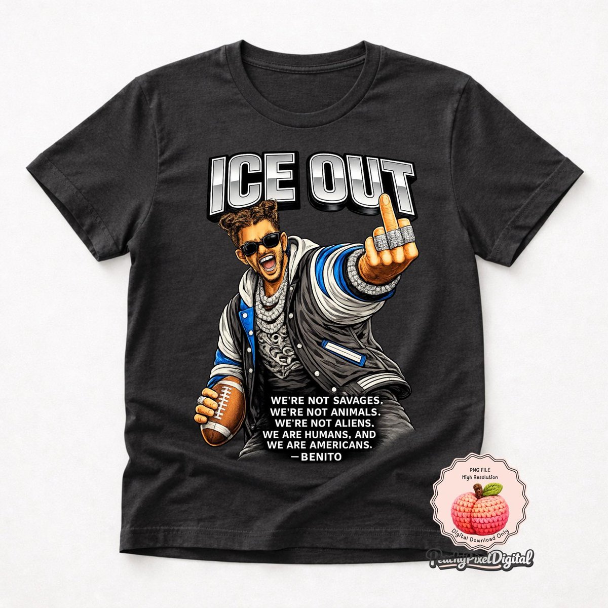 Get your #benitobowl #iceout shirt!
#badbunny peachypixeldigital.etsy.com/listing/445314…