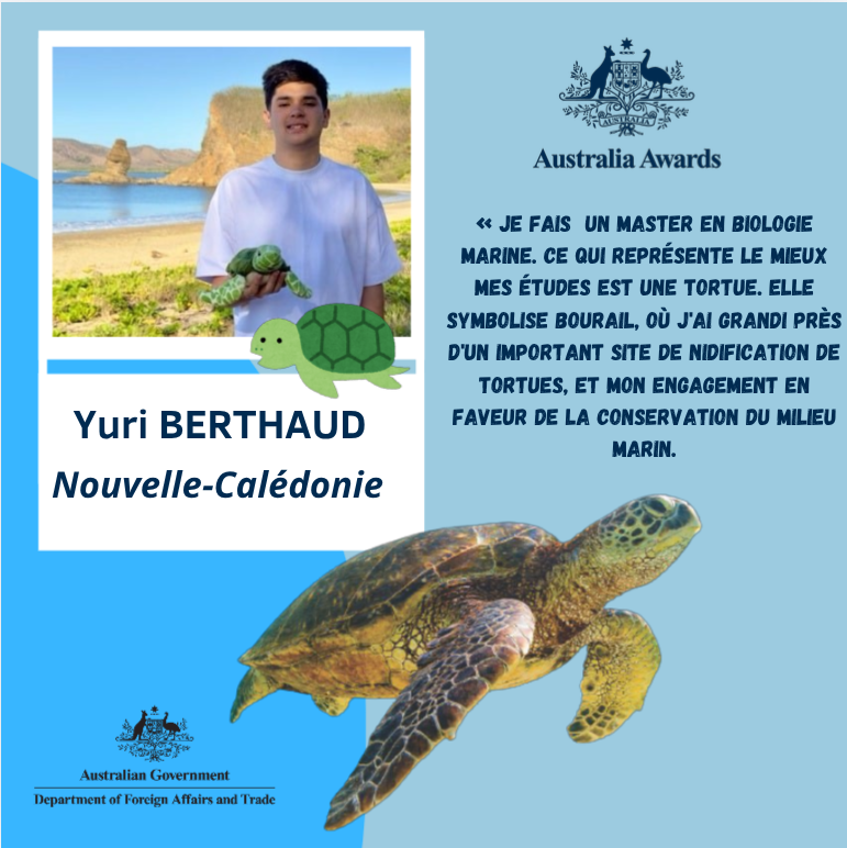 [AUSTRALIA AWARDS]
Comme Yuri originaire de Bourail, saisis l’opportunité de poursuivre un master et de t’engager pour l’avenir !

Les candidatures en ligne pour les bourses #AustraliaAwards sont ouvertes dès à présent jusqu’au 30 avril 2026.

Vérifiez votre éligibilité et