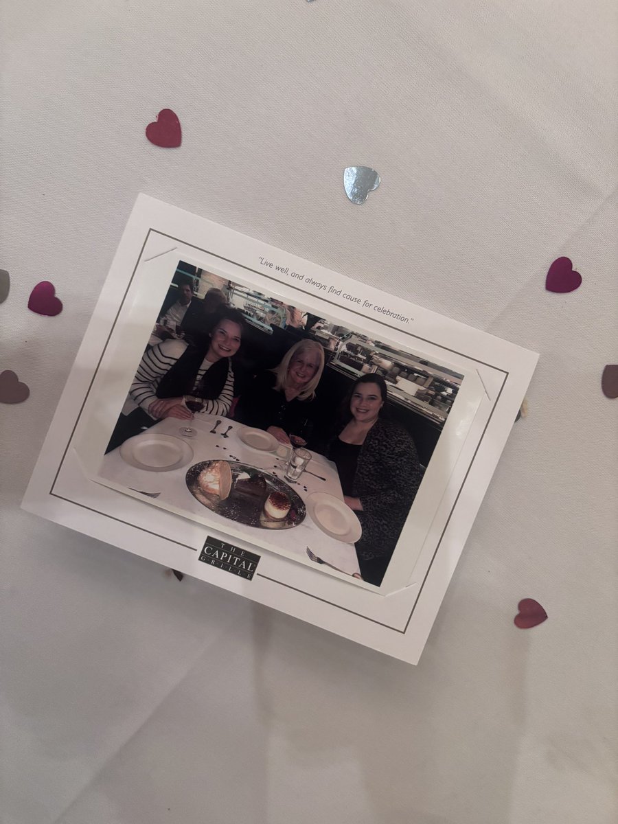 IevaRS's tweet photo. Thank you @CapitalGrille in Burlington, MA for making this celebration one to remember. Celebrating 5 years cancer free and couldn’t have asked for a better evening. Brought to tears by how special you made us feel. #fuckcancer https://t.co/p6XPIAeAcd