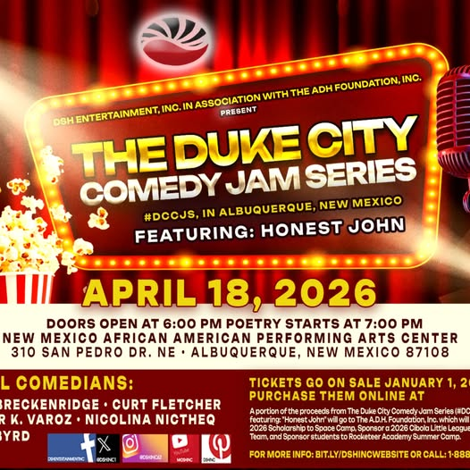 realhonestjohn's tweet photo. I'll be at the New Mexico African American Performing Arts Center in Albuqueque April 18th https://t.co/xGC7uBIOjk