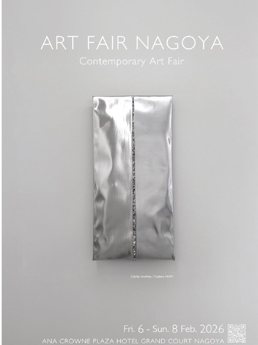 3ta2_gallery's tweet photo. .
【ART FAIR NAGOYA 2026】
@artfair_nagoya 
本日から開幕。
Room.2617ぜひお立ち寄りくださいませ。
▪️出展作家
田上允克 @tagami_art 
戸田晶子 @tokkokissa 
山田彩加 @ayaka_art_ 
にしざかひろみ @hirominishizaka 
小原若菜 @wakanaobara_ 
井下紗希 @saki_ishita 
Paco-Anne @anne_paco_999 https://t.co/nvuDX8al7a