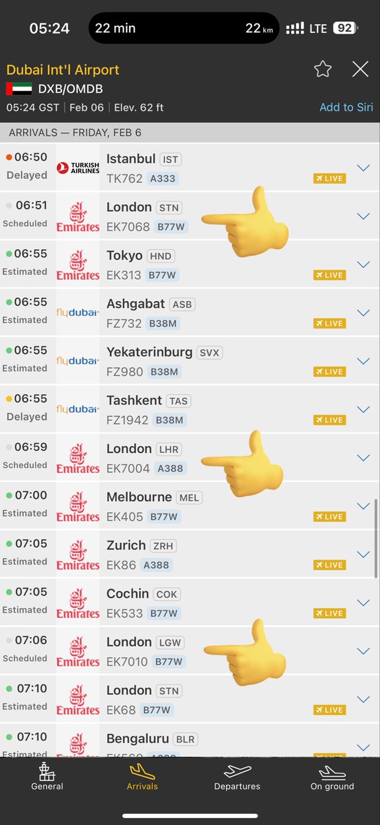 Saeed_AlAli's tweet photo. @flightradar24 
I would like to report what appears to be a possible data issue related #emirates_airlines flights at Dubai International Airport.

While checking the flights on your App, I noticed that some flights are shown with four-digit flight numbers. 
#flightradar24 https://t.co/WNpJMJ16bb