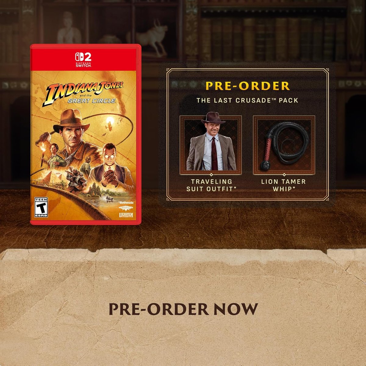 Re2Luck's tweet image. Preventa Indiana Jones and the Great Circle – Standard Edition Nintendo Switch 2 US$69.99 en Amazon amzn.to/46tauzR
