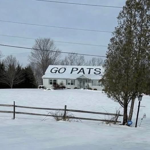 UnfilteredVicki's tweet image. Why God gives us snow in New England. 
#NEPats