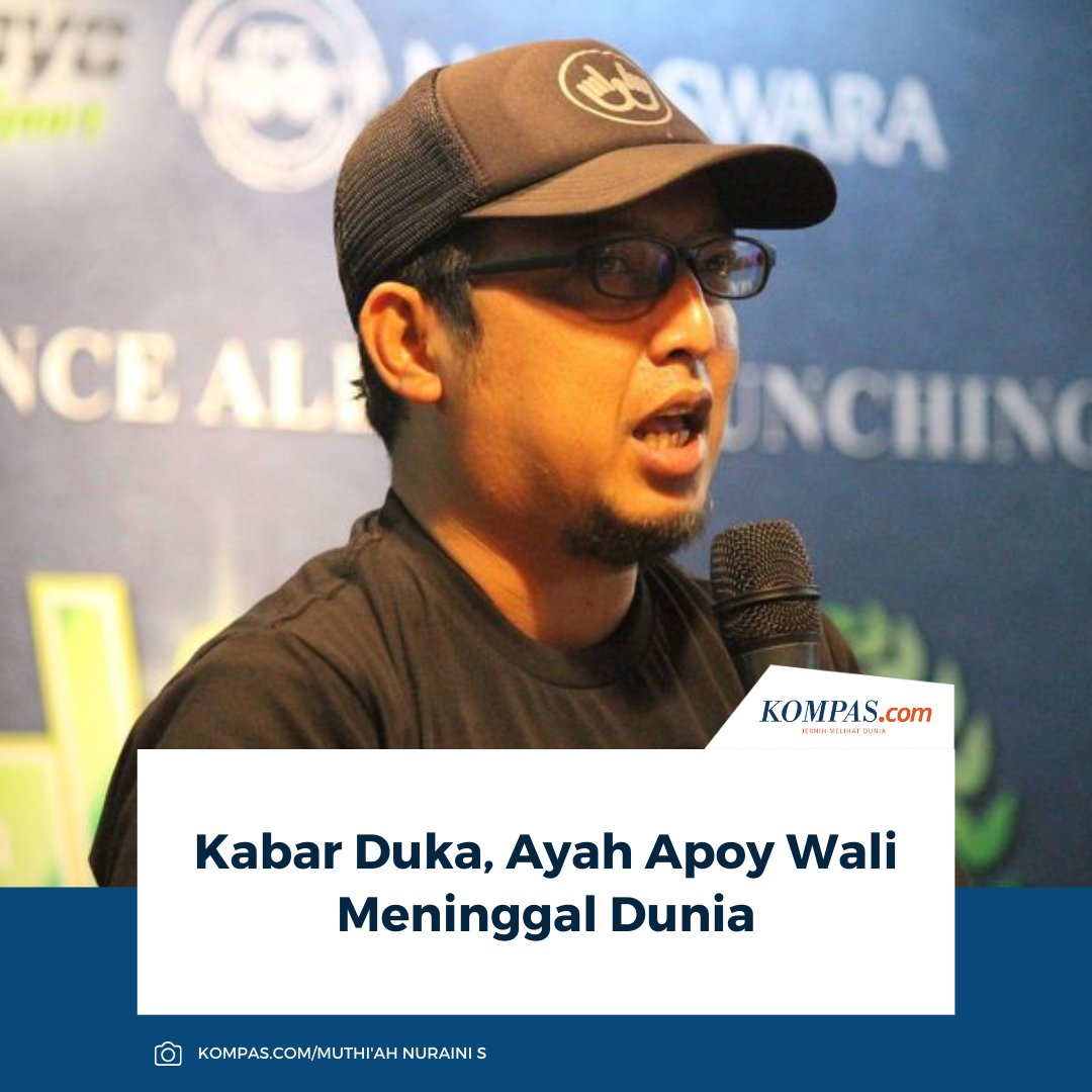 kompascom's tweet image. Kabar duka datang dari gitaris sekaligus personel Band Wali, Apoy. Ayahanda Apoy, H. Aceng Madari bin Ibrahim, meninggal dunia.

👉🏻Baca selengkapnya entertainment.kompas.com/read/2026/02/0…

~AM #Apoy #Wali #Gitaris