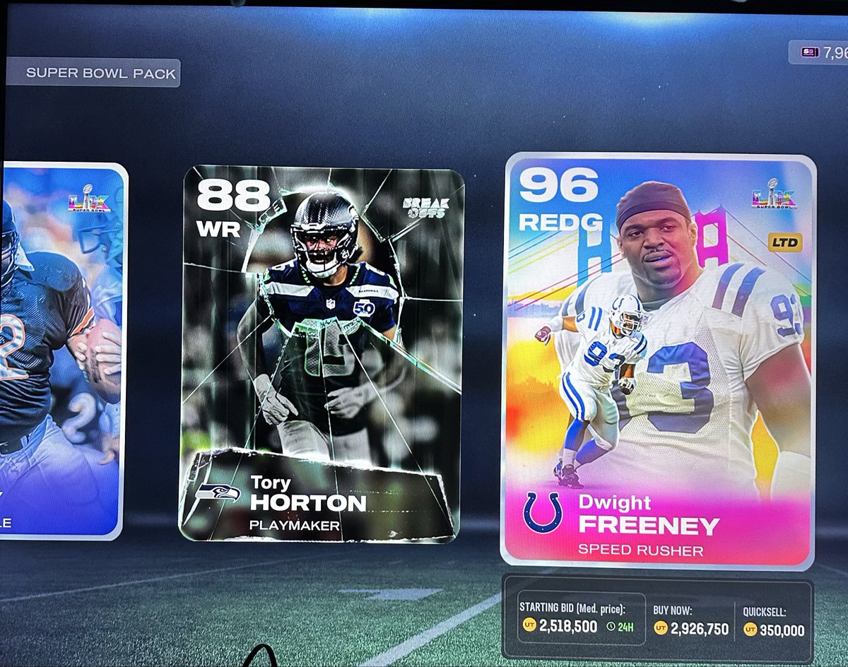 DelPin84's tweet photo. @Zirksee how about that for a 65K coin pack!!! #SuperBowl2026 https://t.co/FeyzDUznH0