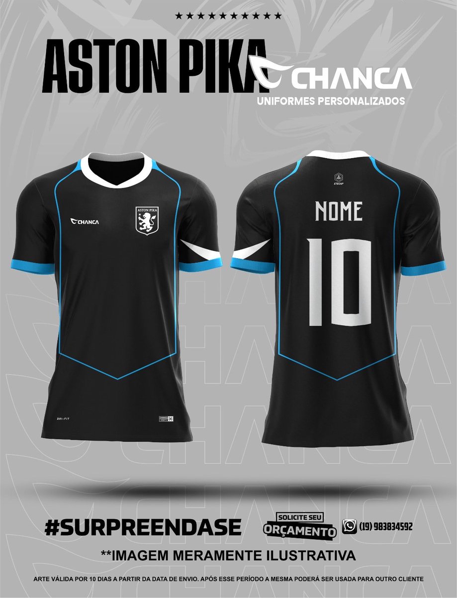 AstonPika's tweet photo. O ASTON PIKA CHEGOU PARA FICAR!!  e essa é a sua hora de garantir sua camisa que representa atitude, união e a marca de quem mudou o jogo e virou referência. ASTON PIKA não é só time, é presença. A camisa do time mais PIKA da etecap chegou 🩵🤍

https://t.co/AOe9EHD1WG https://t.co/mTeVBT2R7c