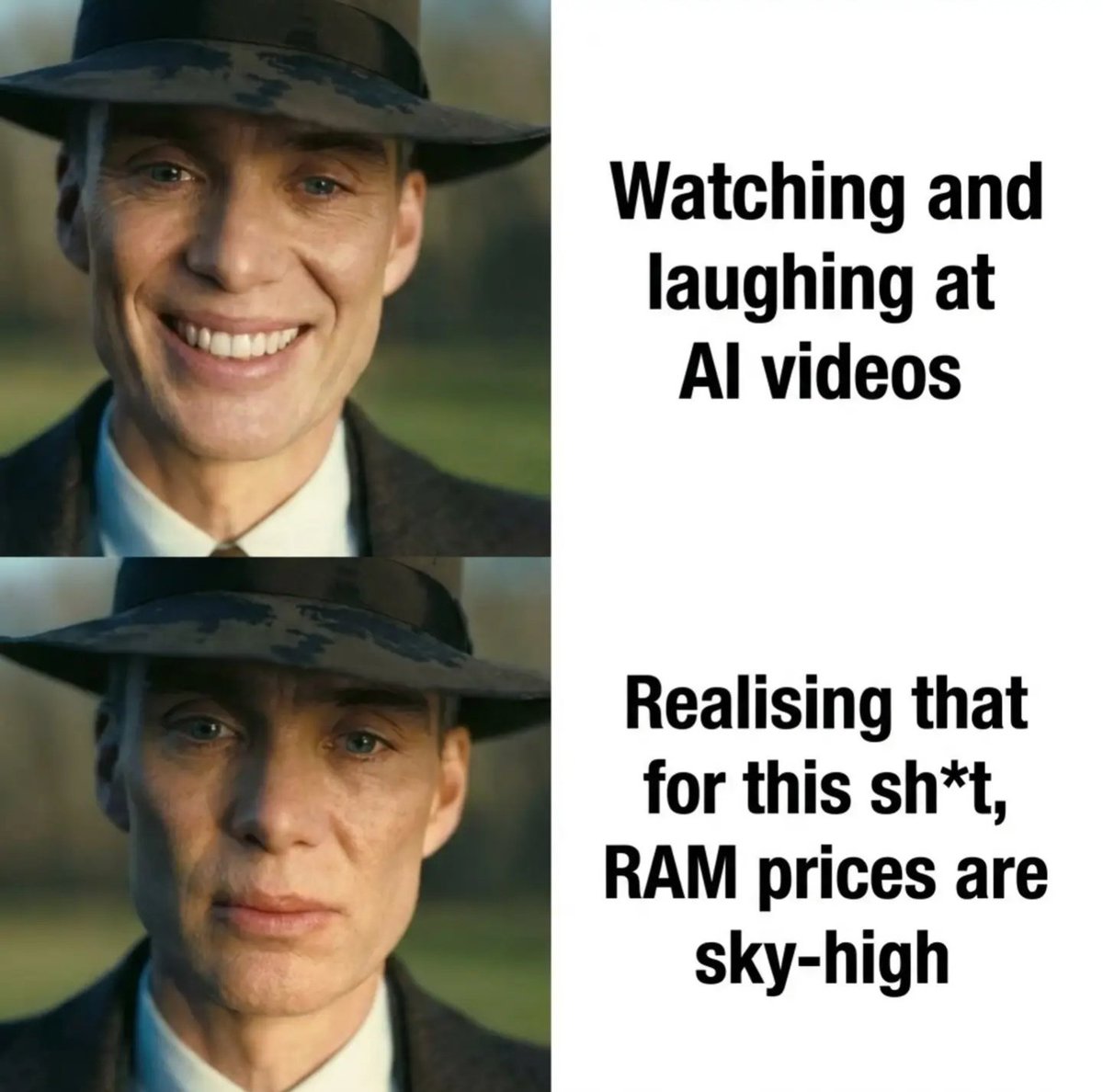 subatomic's tweet image. Those AI videos bring disgust and no laughs.