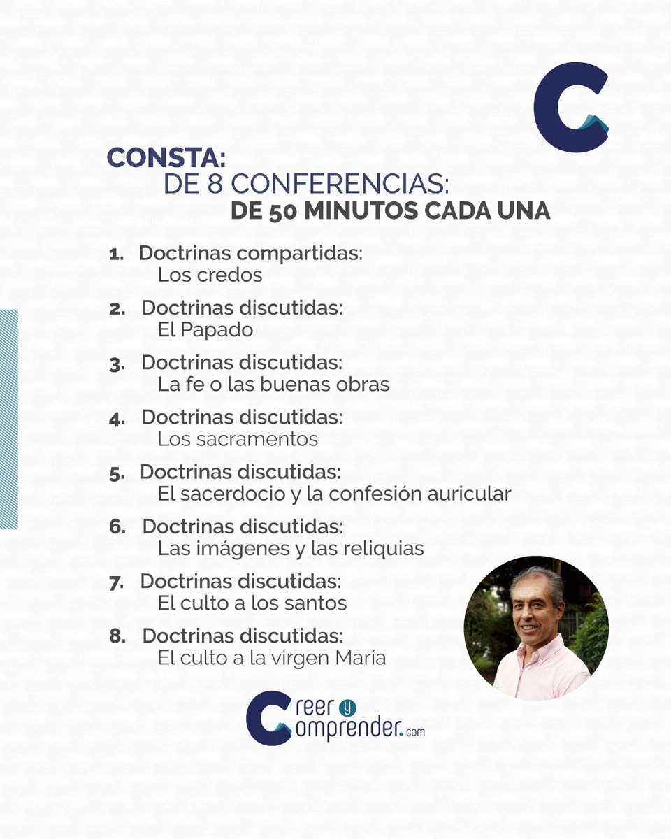 CreerComprender's tweet photo. Documenta tu fe y capacítate para exponerla y defenderla con solvencia, afianzando tus creencias para convertirlas en convicciones firmes, racional y bíblicamente sustentadas.
#CreeryComprender #Apologetica https://t.co/ciRiSSehDf
