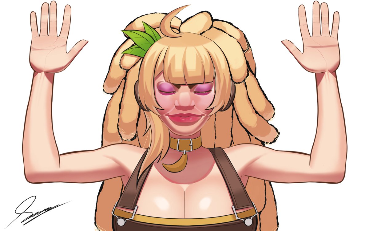 ''PEAK'' another <a href="/BananaJuju_/">BananaJuju 🍌🐒</a>
art by me Hope you guys like it. #JUJUart #Vtuber