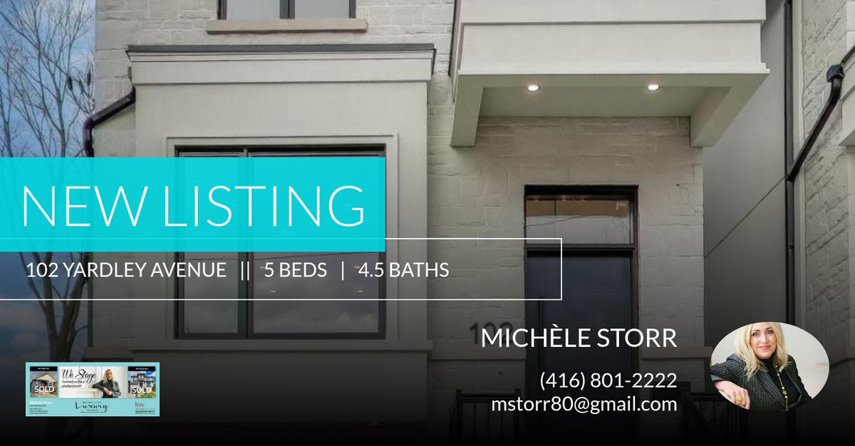 micstorr's tweet photo. 📍 New Listing 📍 Take a look at this fantastic new property that just hit the market located at 102 Yardley Avenue in Toronto (o'connor-parkview). Reach out here or at (416) 801-2222 for more information

Michèle Storr
Sales Repre... https://t.co/JhRABhNojw https://t.co/eORIH8HqzD