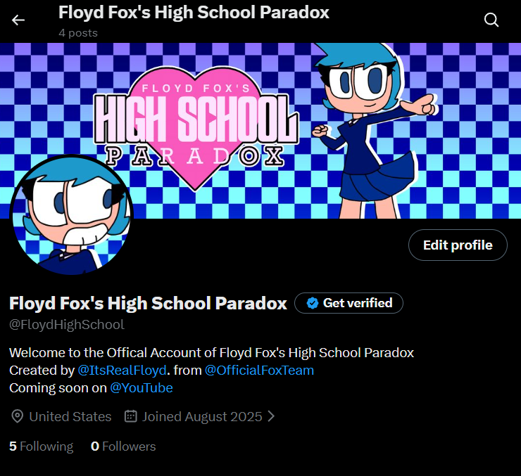 Floyd Fox's High School Paradox tweet media