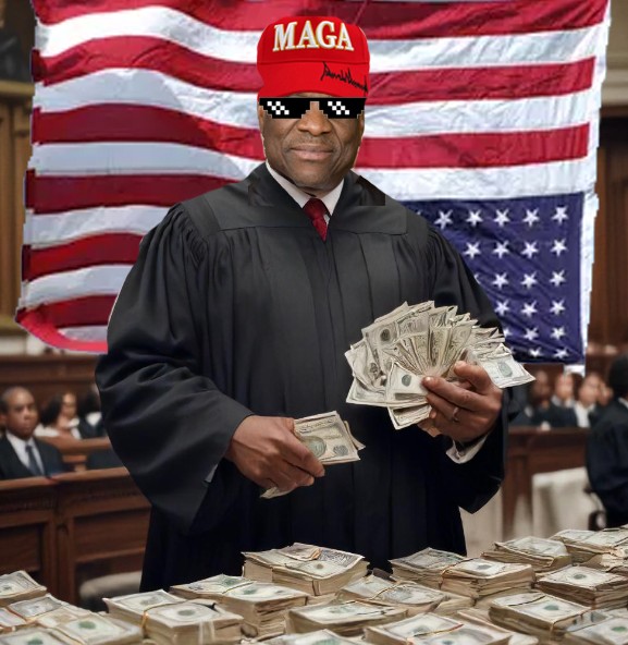 TheRealThelmaJ1's tweet image. Clarence Thomas is in the Epstein Files