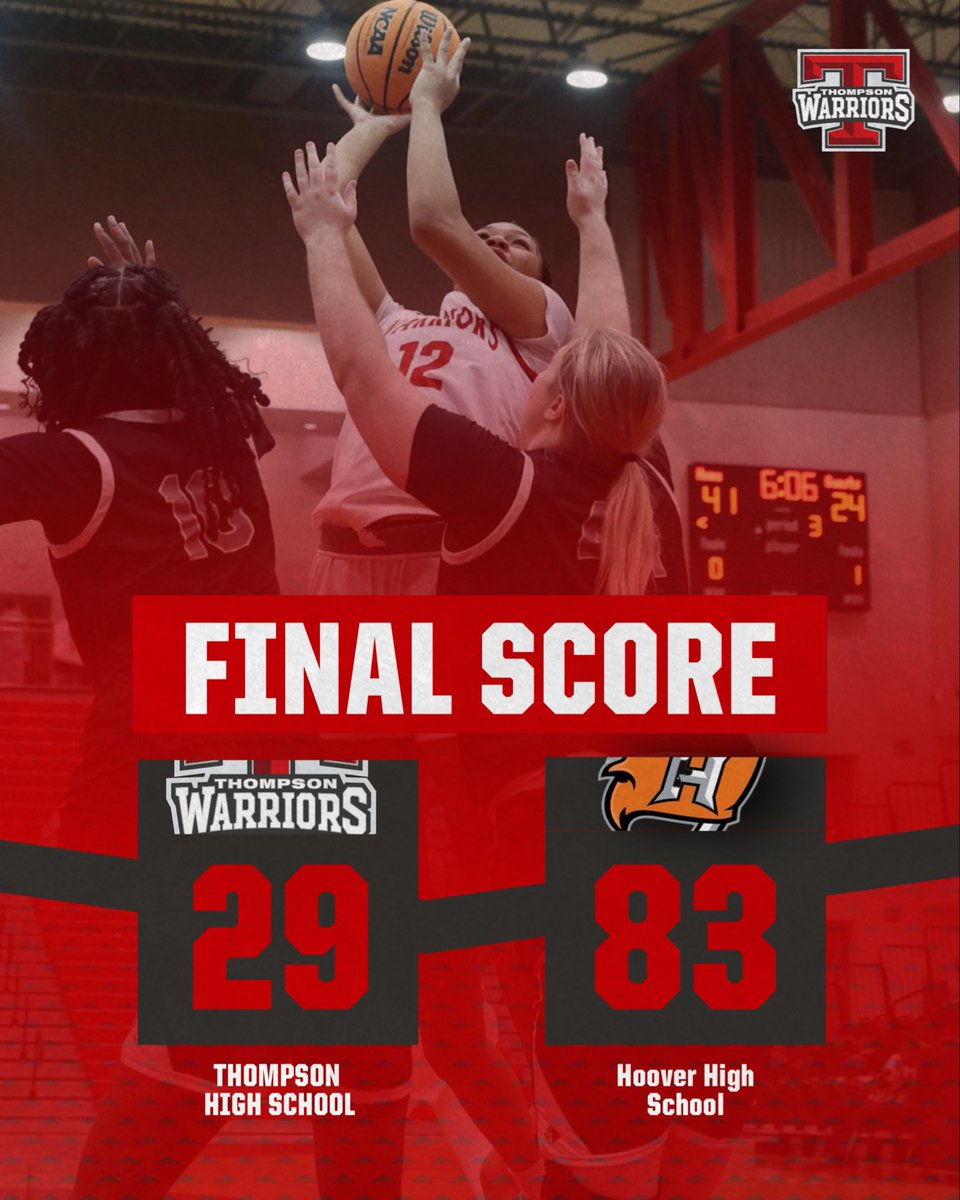 ThompsonWbb's tweet image. Final from Hoover