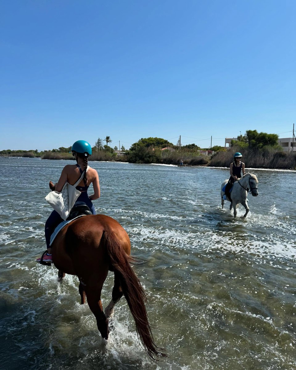 I'm not an expert rider, but I learned the basics at a friend's ranch in Texas. I can handle a horse at a trot. What I really enjoy is that sense of working with an animal and moving freely across open land. More than the skill, it's the feeling that stays with me. It's kind of