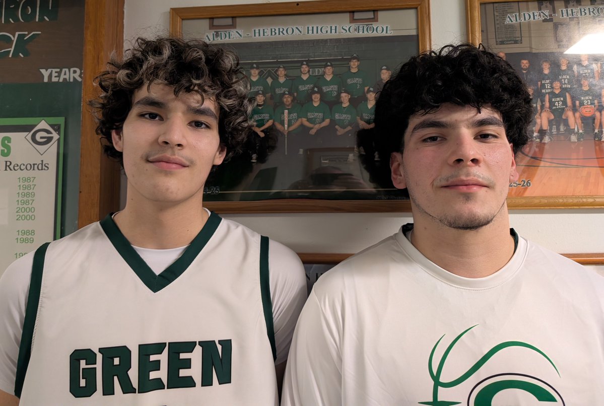🏀 Final: Alden-Hebron 61, OLSHA 33. Brothers Aldo (left) and Fabian Carreno score 18 and 20 points, respectively, for Giants (11-12).