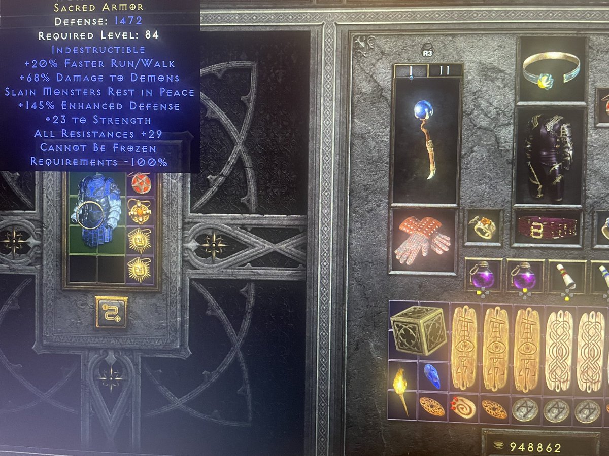 LefterisKGR's tweet photo. 7/27 Blue Sacred Armors! Tyrael’s Might!  I hope that this piece of armor will see some love in the upcoming major upgrade! :) https://t.co/VSvr8e68zl