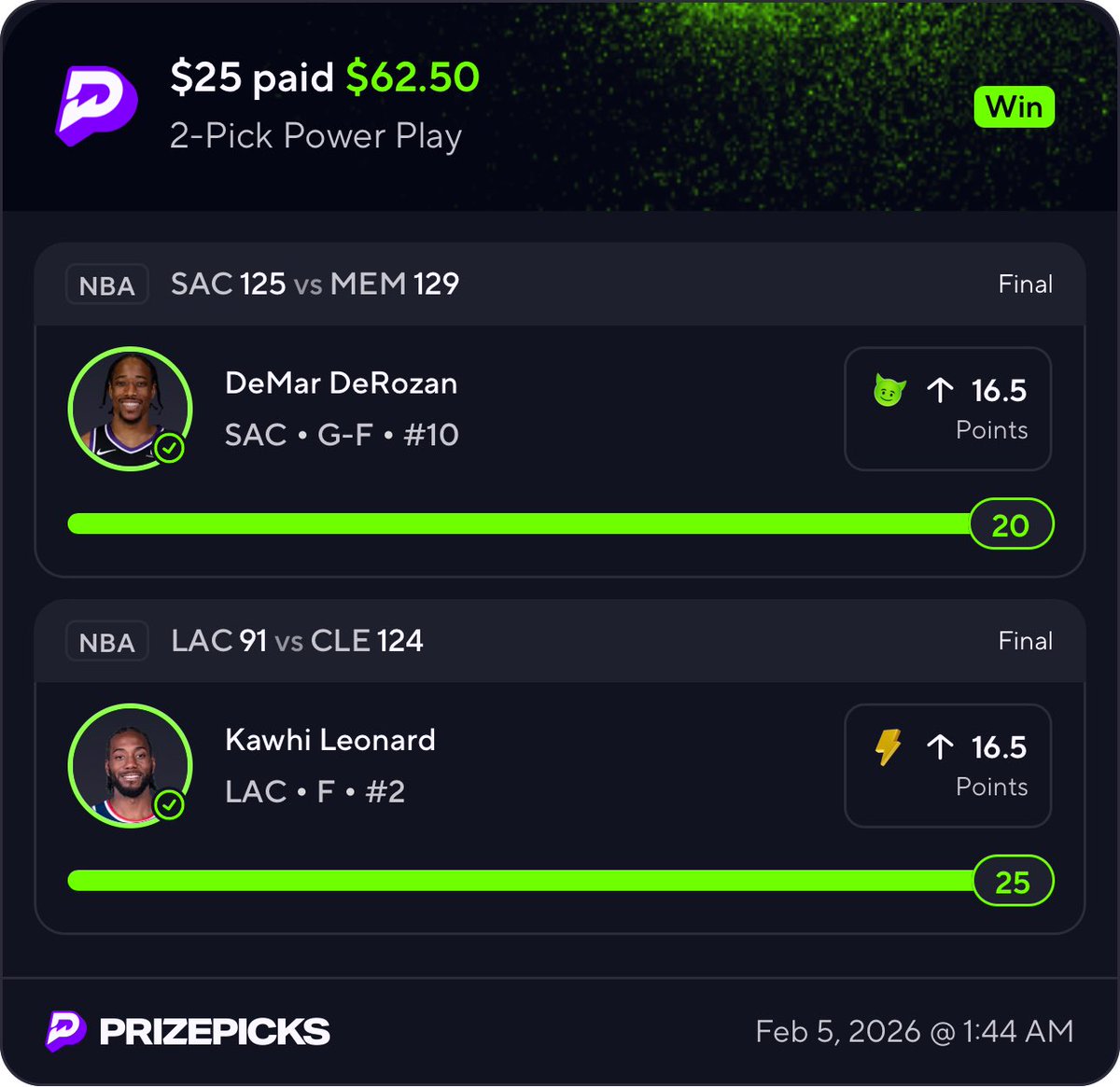 SunnyPplays's tweet photo. BANGGG CASH OUT GANG 

(I KNOW IM LATE LOL) 

#GamblingX #prizepicks #UnderdogFantasy #SportsBets #DailyFantasy #PlayerProps 
#SportsBettingPicks https://t.co/5UiJohcz5f