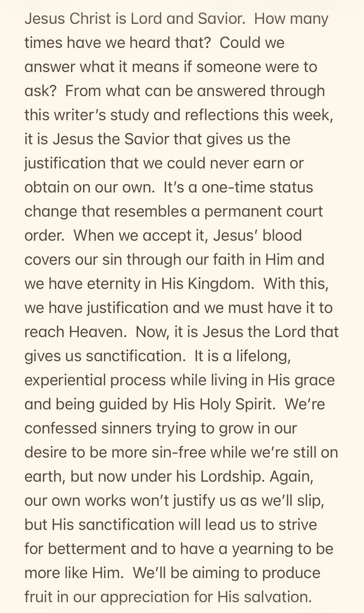 Jesus Christ is Lord and Savior?  What might this mean?