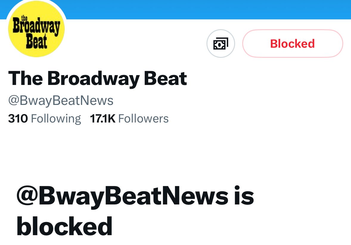 Moulin Rouge! announced its closing so I blocked The Broadway Beat