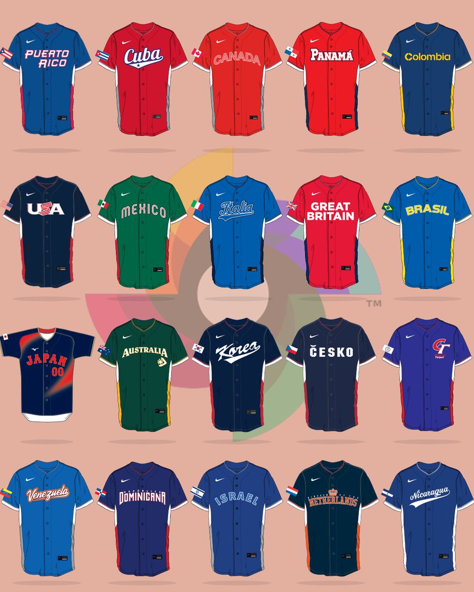 Here's the first look at all alternate World Baseball Classic jerseys ⚾️
