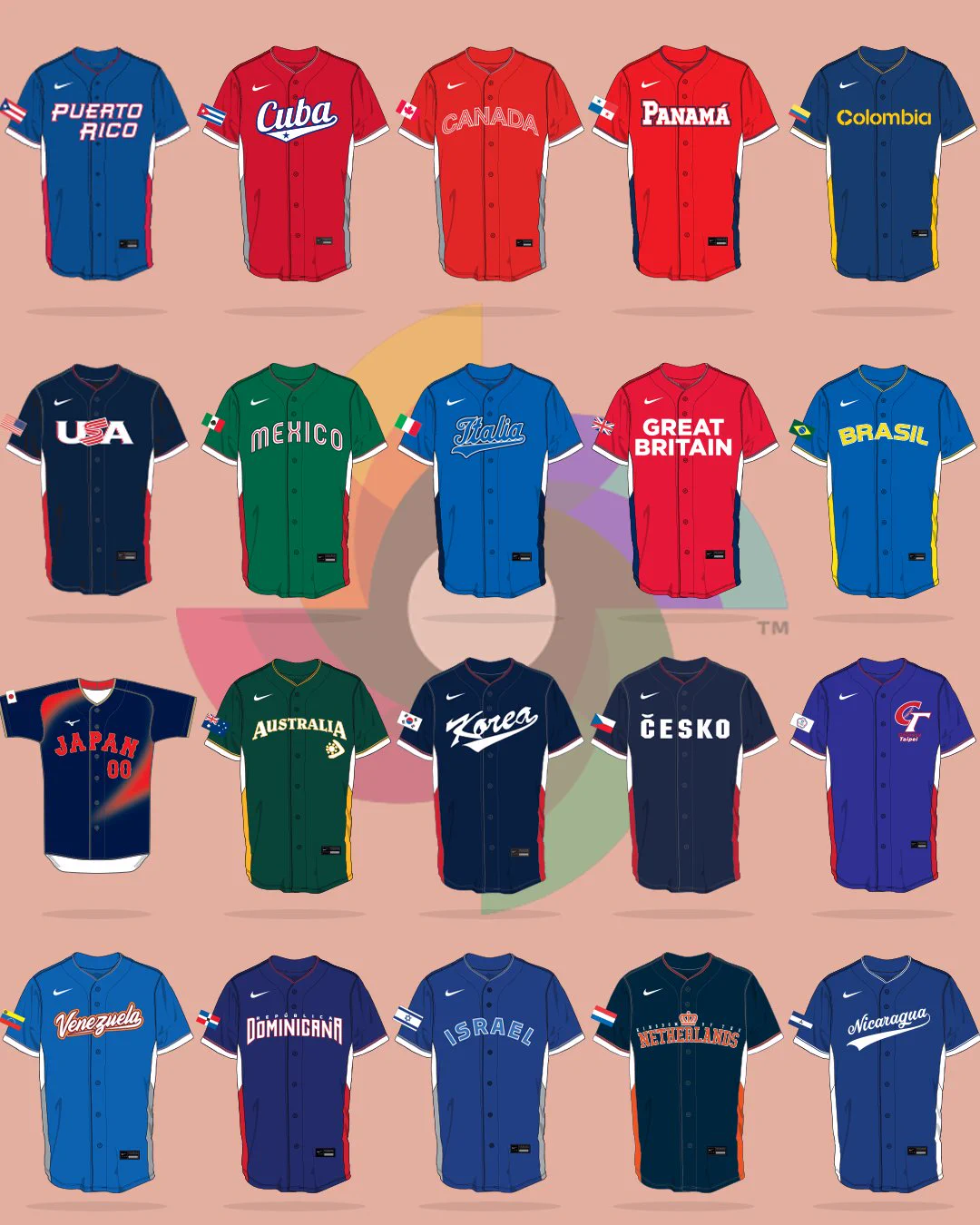 WBC2026ユニフォーム公開、日本だけミズノ製で独自デザイン