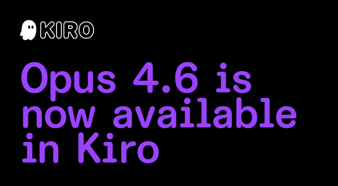clare_liguori's tweet photo. Opus 4.6 is now in Kiro! Best model so far for spec-driven development

https://t.co/cBMrfhtUe3 https://t.co/hDnX6MU1IT