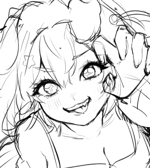 i bite ! ૮ ˙Ⱉ˙ ა rao ! big believer of cleaning sketch > doing lineart