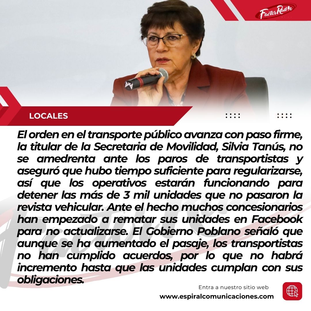 FactorRadioPue's tweet photo. 📌 @armentapuebla_ , Gobernador, anuncia 12 nuevas rutas de vuelos para el Estado.
📌@SoyPavelGaspar, presidente del @CongresoPue, responde a acusaciones del PAN y PRI.
📌@Silvia_Tanus con paso firme para regular transporte. https://t.co/ffYWFJhcZq