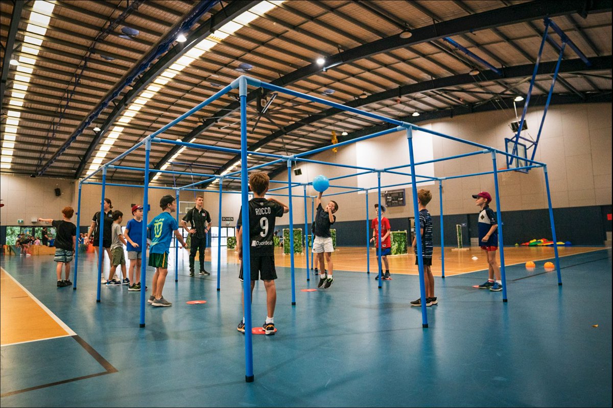 9squareintheair's tweet image. 9 Square in the Air is perfect for any school! #9squareintheair #9square #ninesquare #physed #groupgames