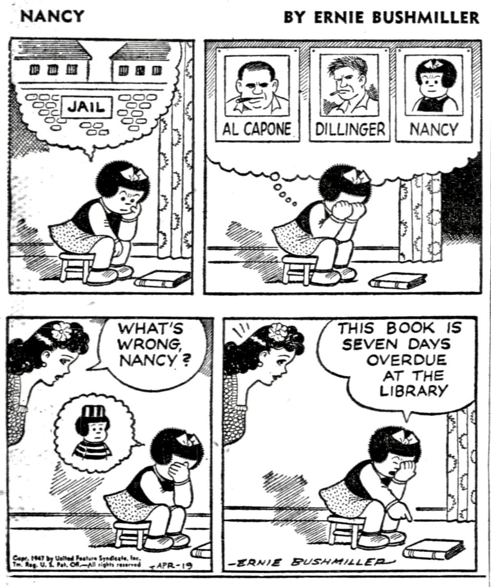 The Best of Nancy 
By Ernie Bushmiller April 19,1947