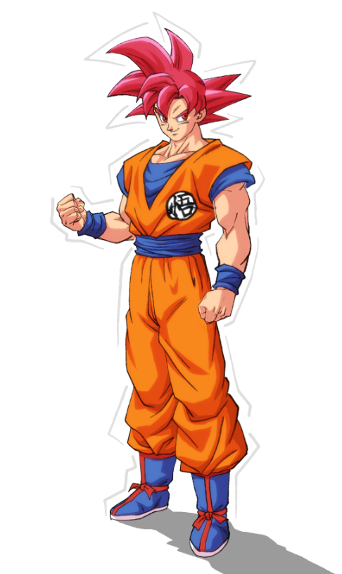 colored my god goku sketch