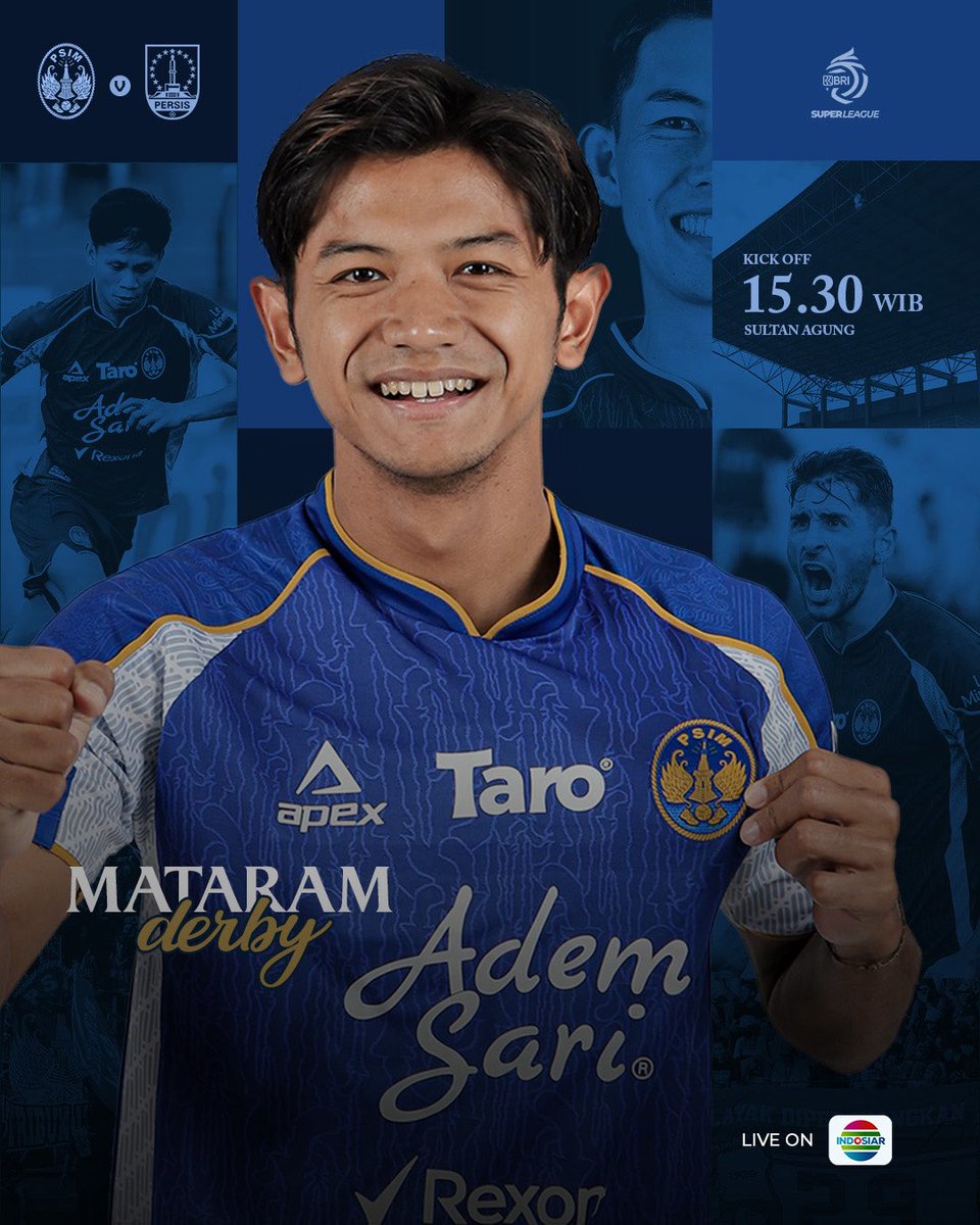 PSIMJOGJA's tweet photo. 𝑻𝒐𝒅𝒂𝒚 𝒊𝒔 𝒐𝒖𝒓 𝒅𝒂𝒚!

Berikan yang terbaik untuk mengamankan poin di SSA.

𝑪𝒐𝒎𝒆 𝒐𝒏 𝒀𝒐𝒖 𝑴𝒂𝒕𝒂𝒓𝒂𝒎 🔵

#PSIMJogja
#StrongerThanEver
#MataramDay https://t.co/AEimbhCQKg